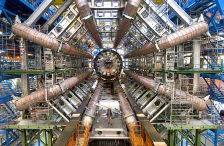 Atlas particle detector at CERN